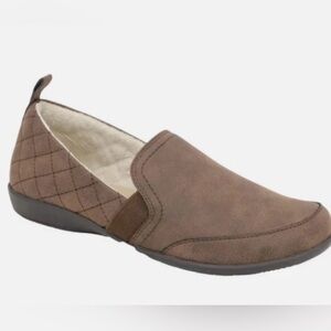 JSPORT Classic Brown Quilted Women's Loafers 7.5/9